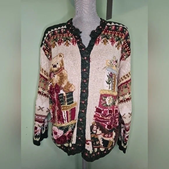 Fashion Bug Ugly Christmas sweater women's large teddy bear - Picture 6 of 6